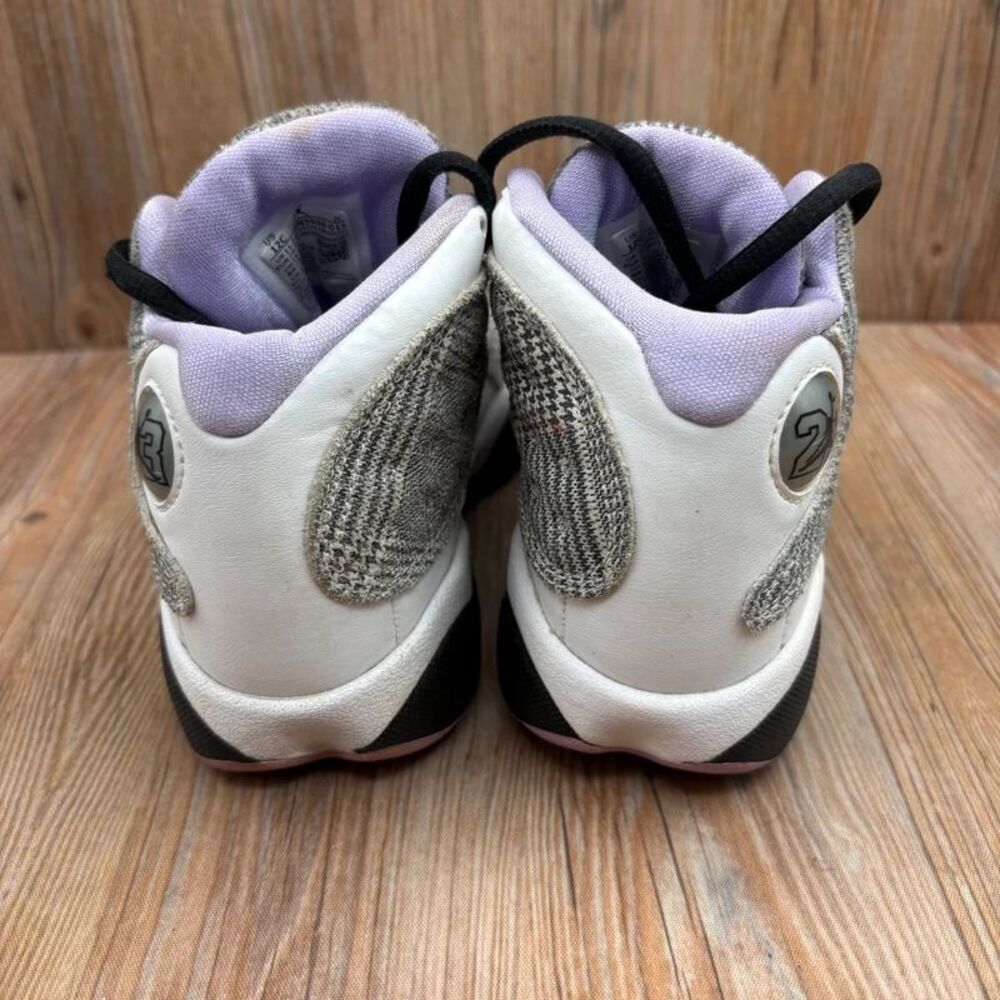 Nike Air Jordan 13 Retro Preschool PS Houndstooth Kids Black Lilac-White 12C - Picture 4 of 8